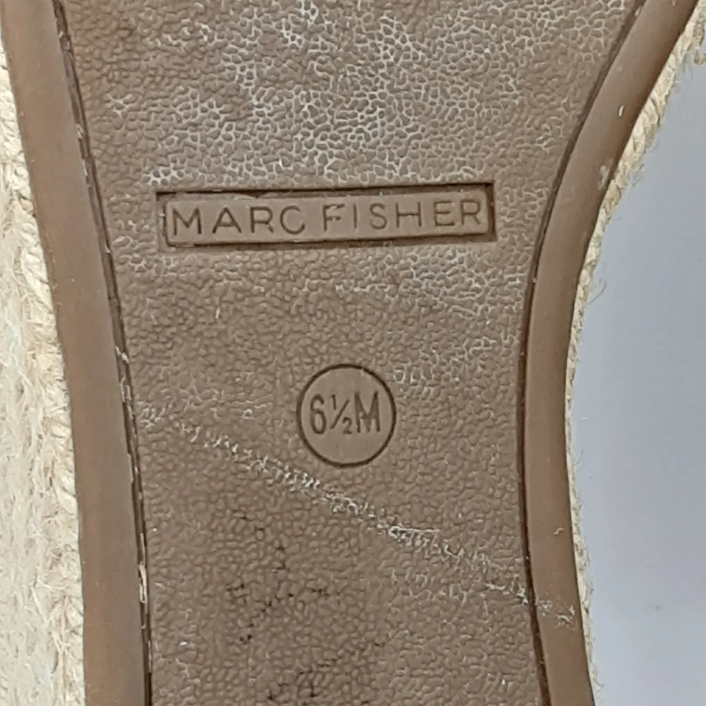 Marc Fisher Jazlyn Boho Espadrille Wedge Sandal With Studded Suede Ankle Straps.